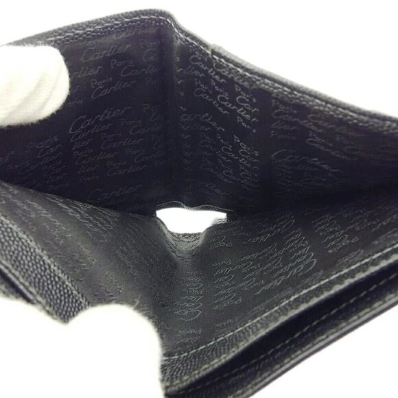 Cartier Bi -fold Wallet Black USED - Picture 7 of 12